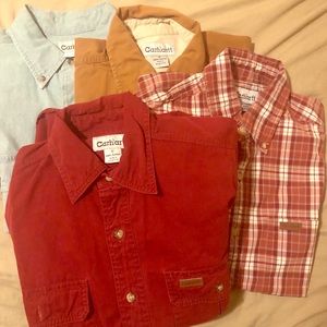 Carhartt button up short sleeve shirts